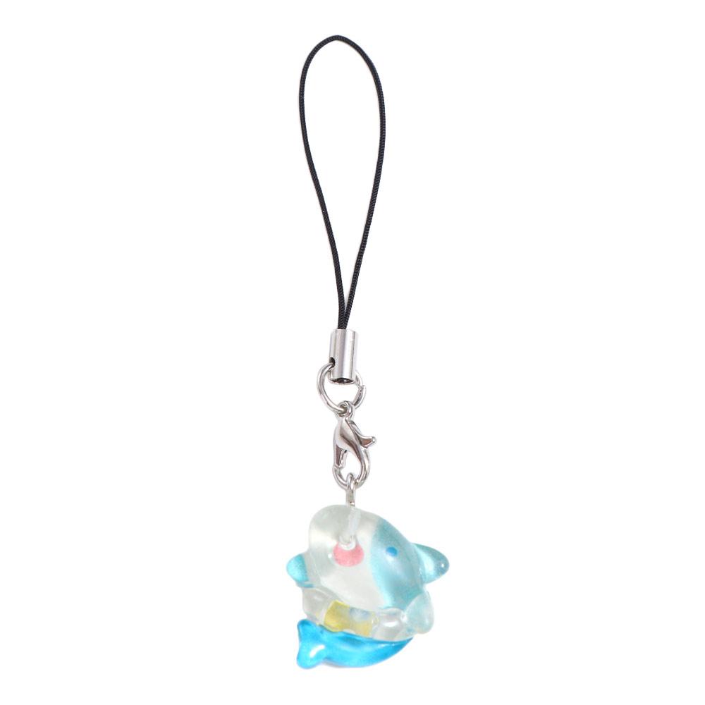 Fashion Lanyard Fish Phone Chain Sea Creature Keychain Phone Hanging Rope Blue Shark Kawaii Mobile Phone Chain Phone Charms