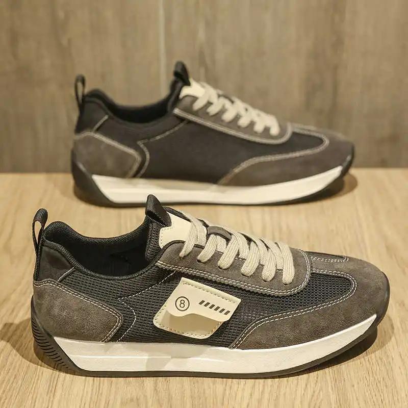 Fashion Flat-heeled Appearance Increases Casual Mens Shoes Vulcanize Sneakers 44 For Adults Sports Casual Trainners Celebrity News