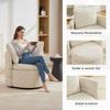 029 360 Degrees Rotating Swivel Accent Chair with Hidden Storage and Plump Back Cushion, Sofa Living Room Chair for Bedroom, Corner