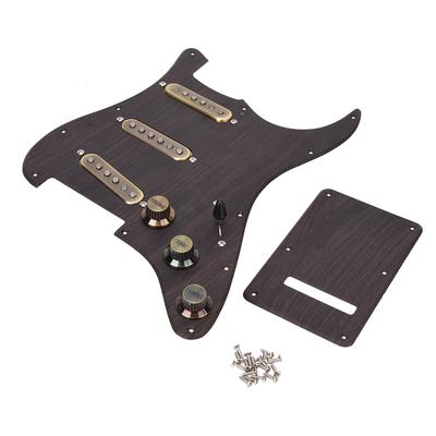 Loaded Prewired SSS Humbucker Pickguard Pickups Set with Back Plate for Electric Guitar Parts