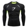 GYMSHARK Herren Schnelltrocknendes Kompressionsshirt mit langen Ärmeln - Atmungsaktive Sportbekleidung für Laufen & Fitness