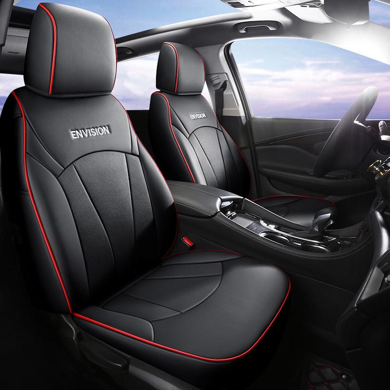 All-Season Genuine Leather Seat Cushion for Buick Envision - Five-Seater, Universal Fit
