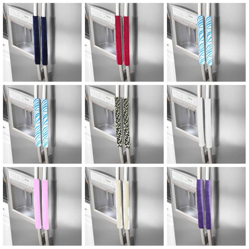 2Pcs Practical Refrigerator Handle Cover