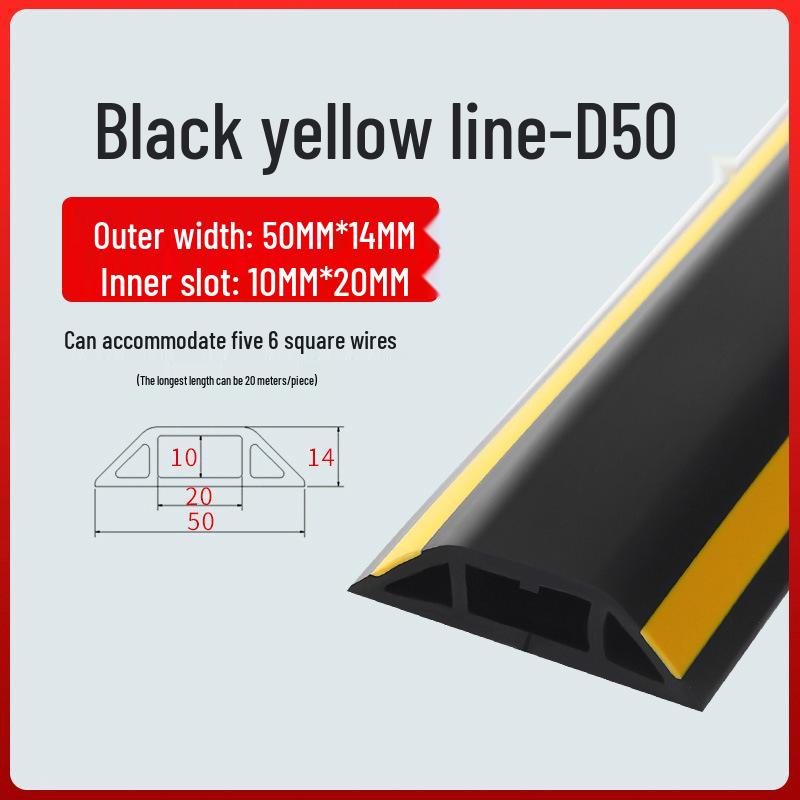 PVC Soft Wire Duct - Self-Adhesive, Durable, Invisible Cable Management Channel