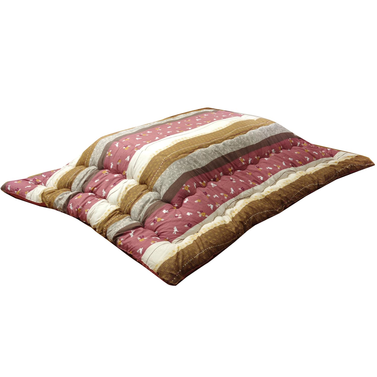 

IKEHIKO Kotatsu Futon, Rectangular, Koyomi, Approx. 205 x 245cm, Rose, Japanese Thick Blanket, Made in Japan, Rabbit Pattern #5965139