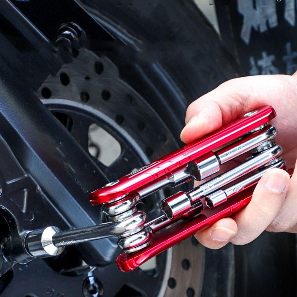 Metric or Imperial 6 in 1 Socket Wrench Portable Folding Nut Driver Set  Mechanics