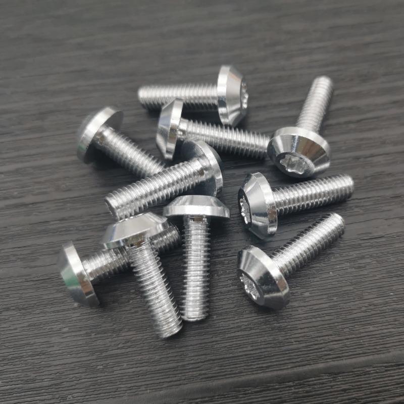10Pcs Bolts Screw Black Aluminum Adornment M6 X 20Mm M5 X 16Mm Motorcycle Red Anodised 25Mm Bolts Red Screws M6 M5 Cap Head