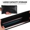 2Pcs Money Bag PU Textured Finish Heavy-Duty Zipper Cash Pouch for Checks Receipts Coins Travel Wallet Purse