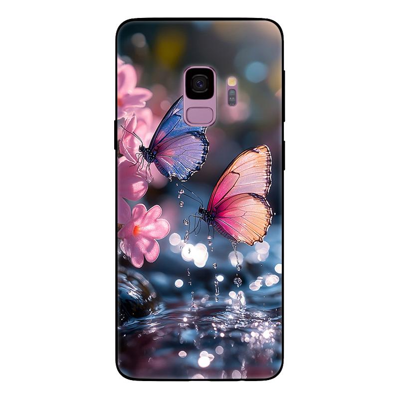For Samsung Galaxy S9 Plus Case SM-G965F G965 S9Plus Marble Painted Soft Matte Silicone Back Cover For Samsung S9 S9+ Full Shell