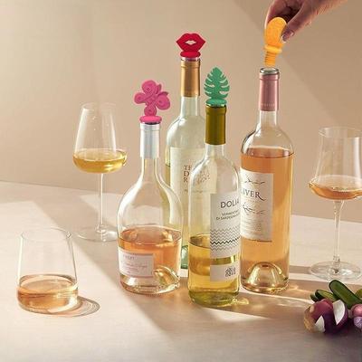 Creative Plastic Silicone Wine Stopper Cartoon Animal Plant Beer Stopper Food Grade Wine Bottle Stopper Wine Stopper