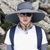 Detachable Hat Top Large Brim Sun Hat Foldable Sun Protection Hat Sports Fisherman Hat  Man