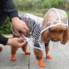 Vêtements de pluie transparents pour animaux de compagnie Imperméable Boutons-pression Capuche Minimaliste Réglable Chien Coupe-vent Doux Équipement de pluie Fourniture