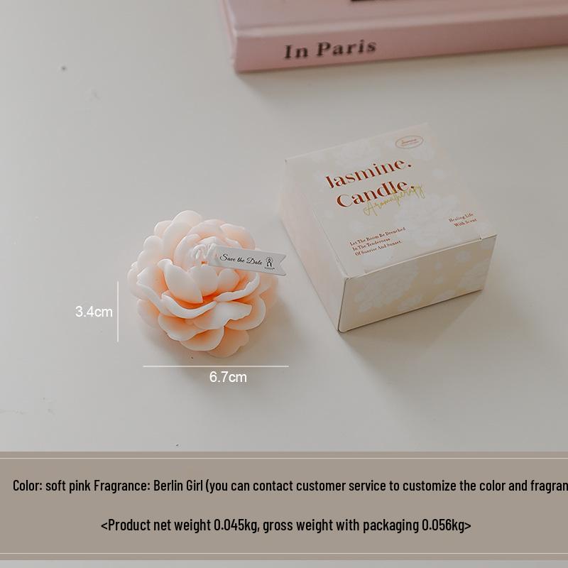 Jasmine Scented Mother's Day Souvenir Candle - Creative Handmade Wax Fragrance