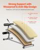 Sit Up Bench, Curved Decline Ab Bench with Reverse Crunch Handle, with 6 Adjustable Height Setting, Heavy Duty Steel, 272 Kg Capacity for Home Gym
