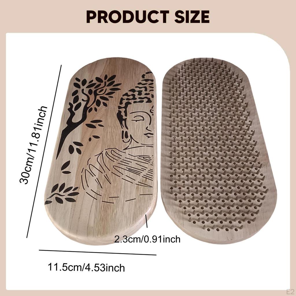 Deska Sadhu Drewno Akupresura Łatwa do Przenoszenia Premium Prezent Relaksacyjny Masaż Stóp