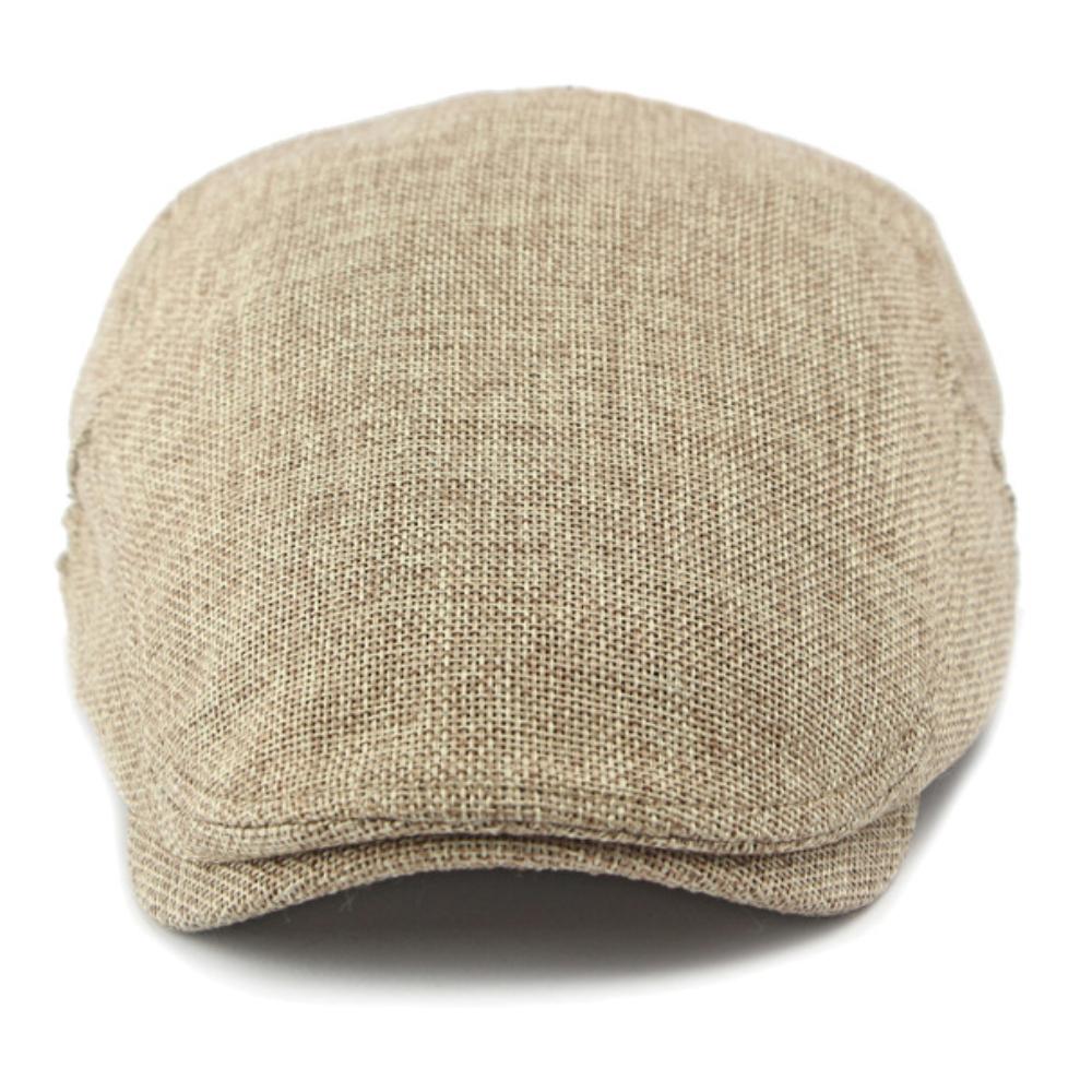 HT4786 Berets Spring Summer Linen Beret Hat Artist Painter Cap for Men Women Retro Ivy Flat Cap Male Female Adjustable Beret Cap