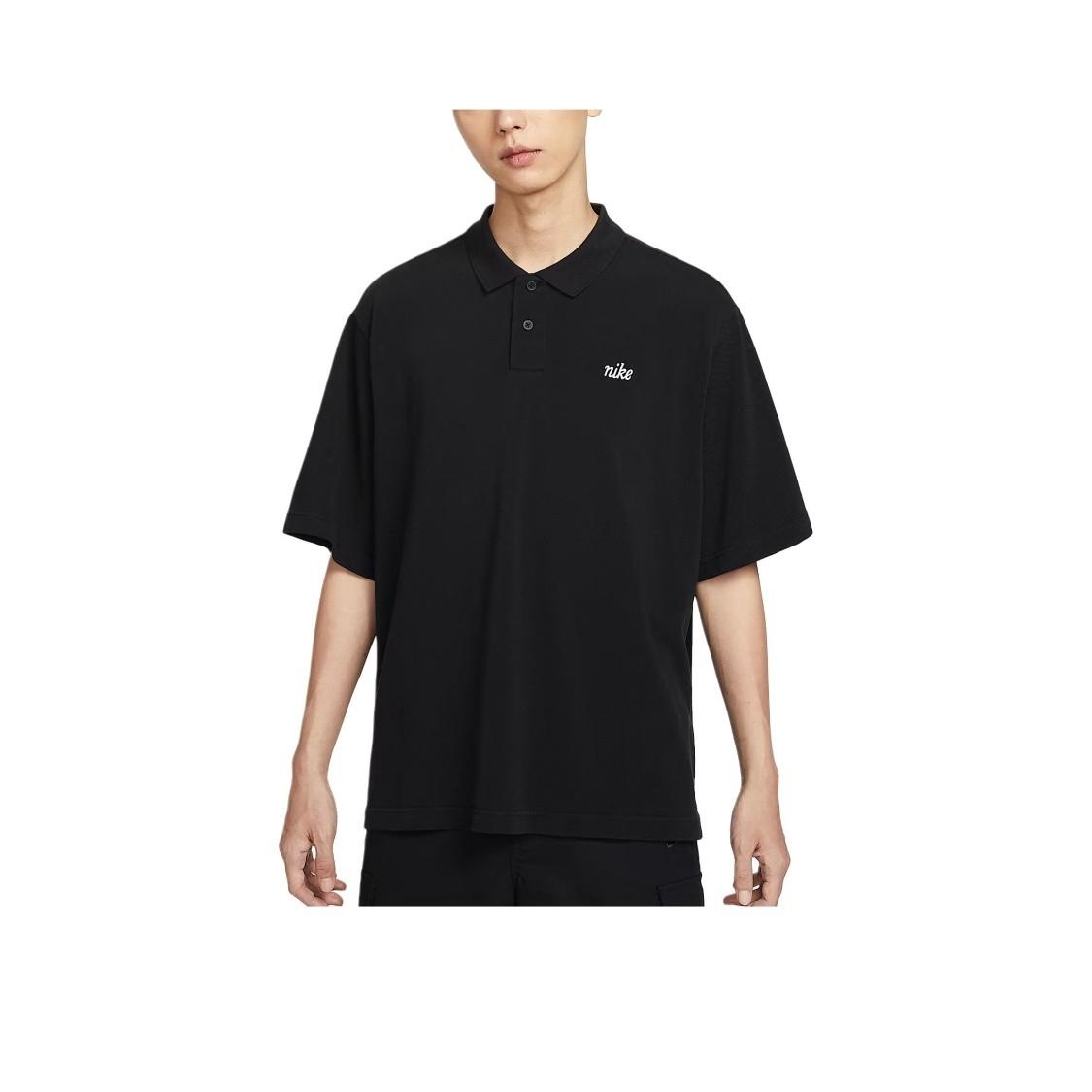 Nike Men s Black Polo Collar Comfortable Versatile Short Sleeve T-Shirt M