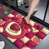 Strawberry Bear Bathroom Non-slip Mat Absorbent Quick-drying Mat for Bathroom Door Household Dirty-resistant Diatom Mud Mat