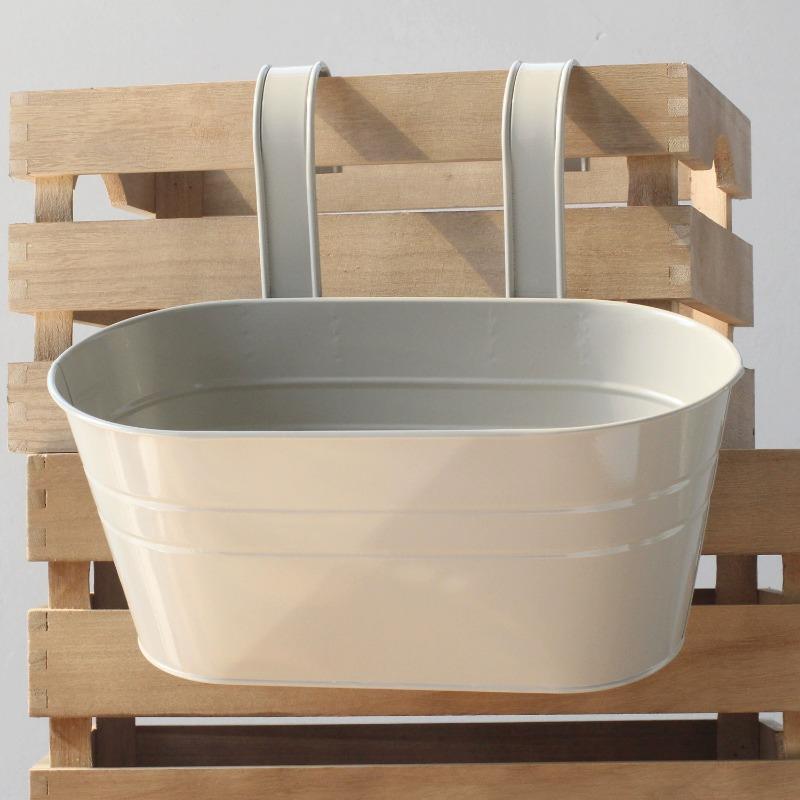 

Красочный подвесной цветочный горшок, съемный двойной крюк, горшок для растений для забора, садовое украшение, подставка для цветов бонсай, домашний декор для балкона серый