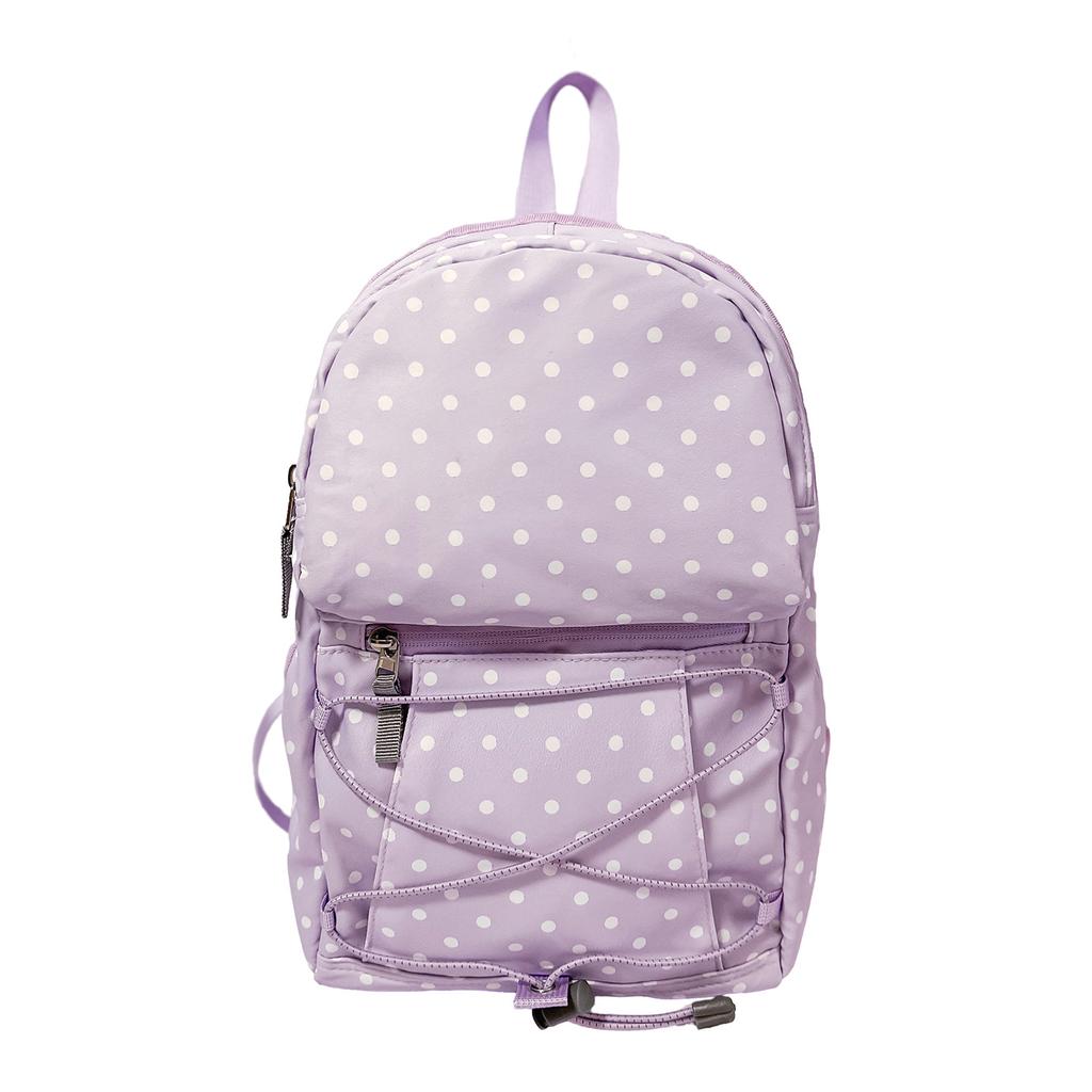 Schoolbag New Polka Dot Drawstring Casual Backpack Lightweight Versatile High Look Fashion Foreign Travel Small Backpack
