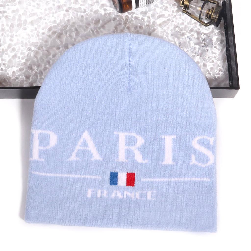 Pattern Fashion Letter Neutral Casual Warm Knitted Hat For Winter And Fall