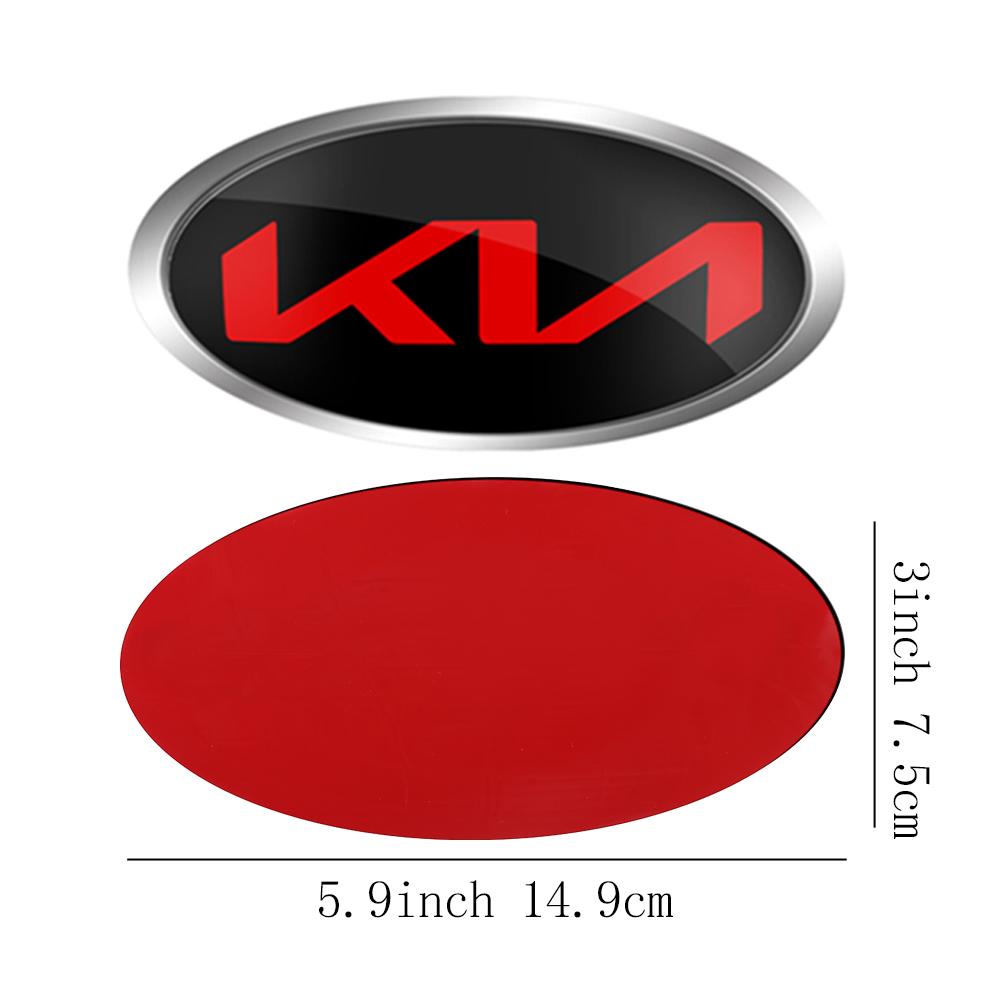 1 Stück Auto Frontklappe Emblem Heckklappe Abzeichen Aufkleber für Kia Rio Picanto Sportage Niro Morning Ceed Optima Seltos Sorento Cerato