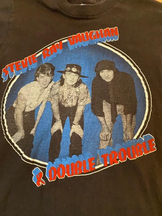 Редкая футболка Stevie Ray Vaughan & Double Trouble, черная, унисекс, размеры S-4XL L
