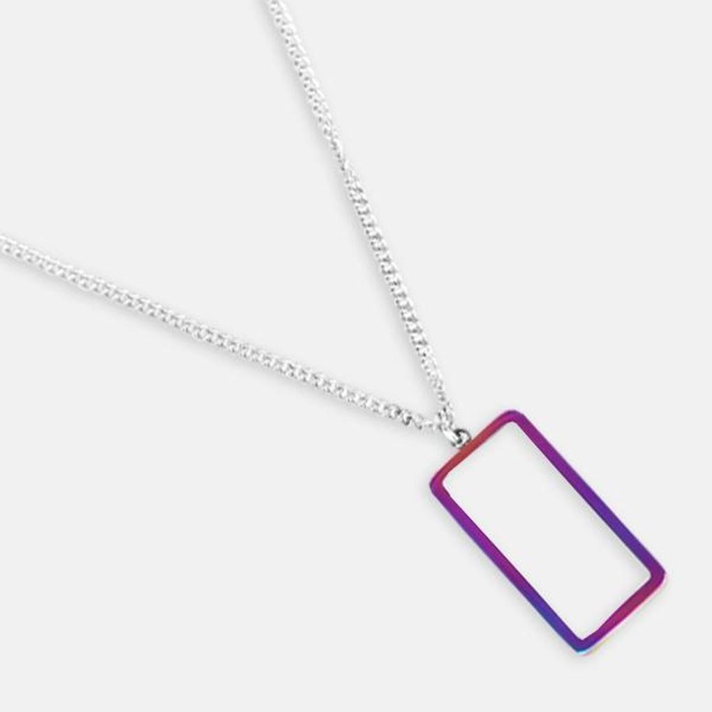 

Surgical steel necklace, men s and women s couple pendant, 170ZIDA