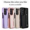 Crossbody Wristband Wallet Phone Case For Samsung Galaxy Z Fold 7 6 5 4 5G Double Magnetic Button Card Slot Wrist Design Cover