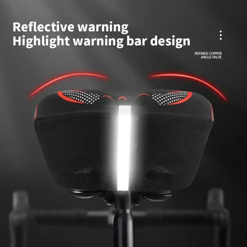 3D MTB Bike Saddle GEL Bicycle Seat Cover Unisex Road Bikes Bicycle Soft Bike Seat Covers Carbon Journey Cycling Accessories