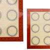 1 Stück 2 Stück Silikon Backmatten für den Ofen, Dünn 0,4 mm 40x30cm, Wiederverwendbare Antihaft-Backbleche, für Macarons, Kekse