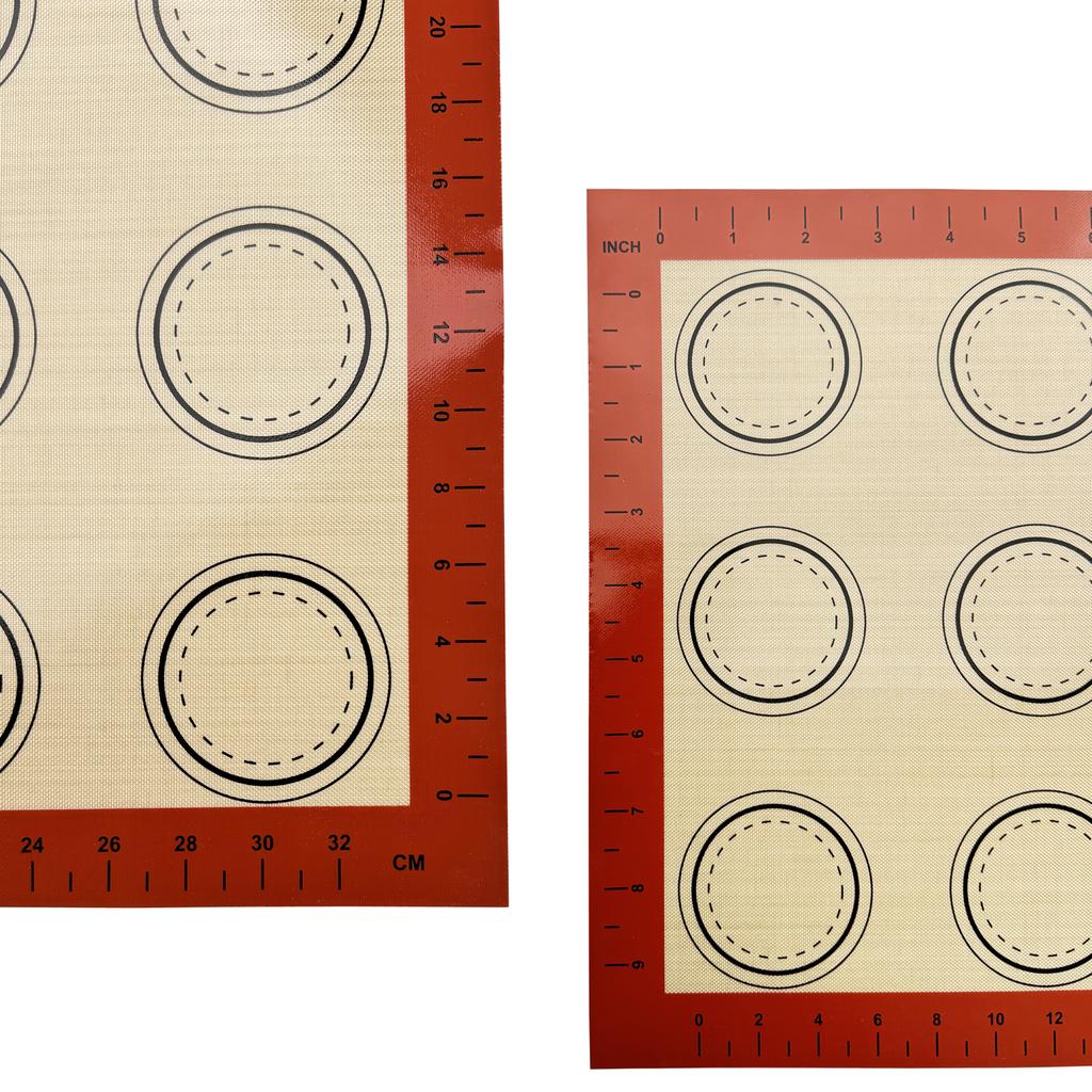 1PC 2PCS Slicone Baking Mats for Oven, Thin 0.4mm 40x30cm, Reusable Nonstick Bakeware Sheets, for Macaron Cookie