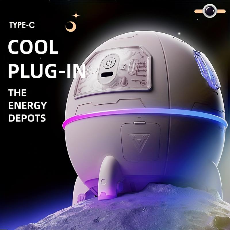 Portable Mini Air Humidifier with LED Light 220ml USB Cool Mist Space Capsule Aroma Essential Oil H2o Diffuser Astronaut