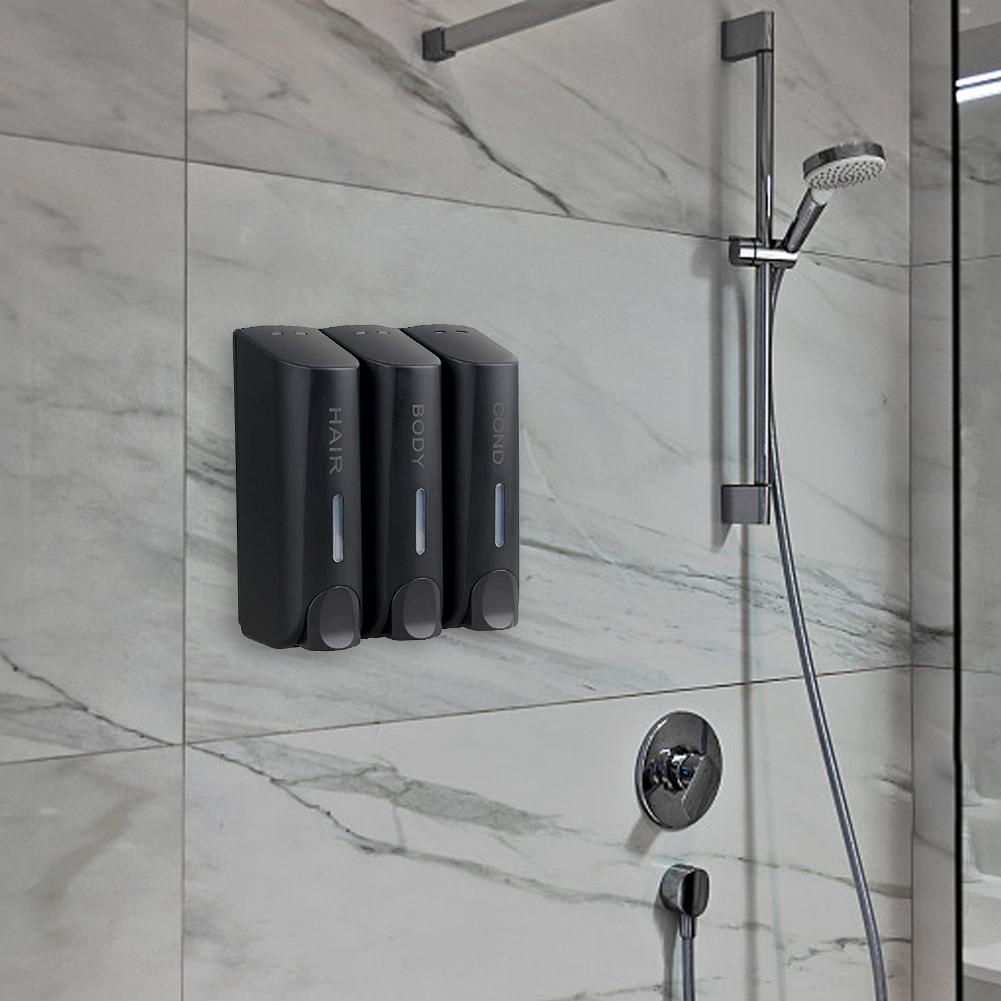 350ml Wall-Mounted Shower Head Soap Head Shower Gel Detergent Dispenser Bath Accessories Soap Pump Heat For Home Bathroom Access