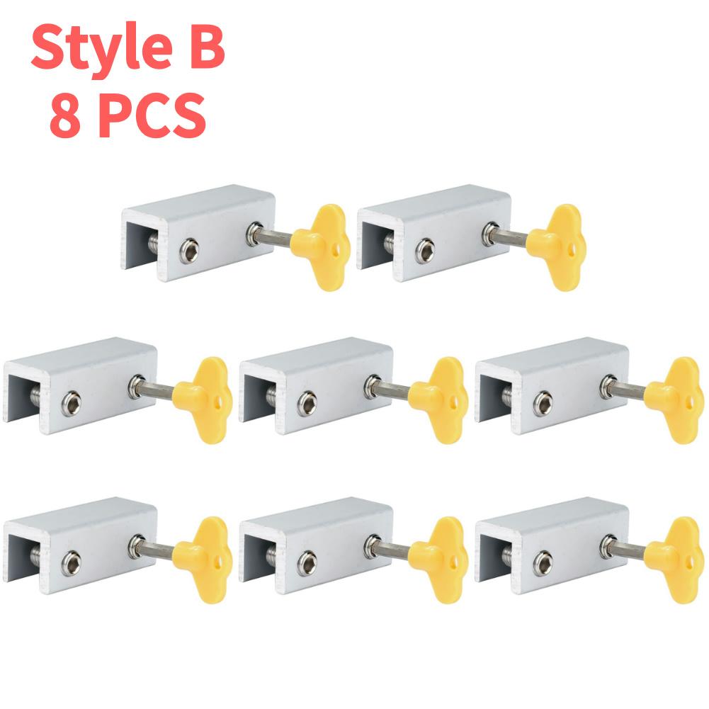 10-1PCS Aluminum Alloy Sliding Sash Stopper Sliding Door Window Anti-theft Lock Window Sliding Door Baby Kids Child Safety Lock