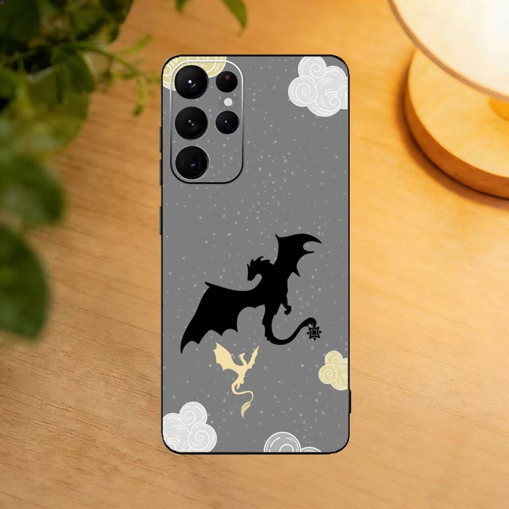 Novel Logo F-Fourth Wing Quarta Asa Phone Case For Samsung S25,24,21,22,23,30,Ultra,20,Plus,Fe,Lite,Note Soft Black Cover