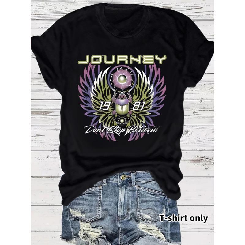 Damen Rock Kurzarm T-Shirt