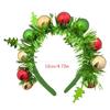 Festival-Kopfschmuck mit Weihnachtskugeln-Akzent, stilvoller Haarreif, Kunststoff-Kopfschmuck für Familienfeiern, Zusammenkünfte