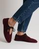 Flat Shoes Krula 638210 36 Burgundy Suede