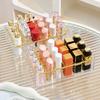1PCS Transparent Lipstick Organizer, Makeup Brush Storage Tray, Compartment Organizer, 18 Slot Acrylic Makeup Brush Organizer