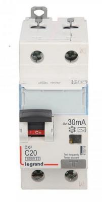 Differential Circuit Breaker 2P 20A C 0.03A Type AC P312 DX3 411014