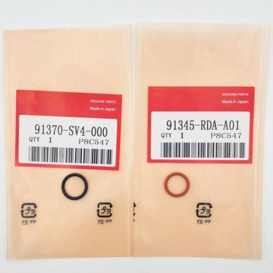 For HONDA ACURA POWER STEERING PUMP INLET & OUTLET O-RING SEALS NEW 2PC KIT US