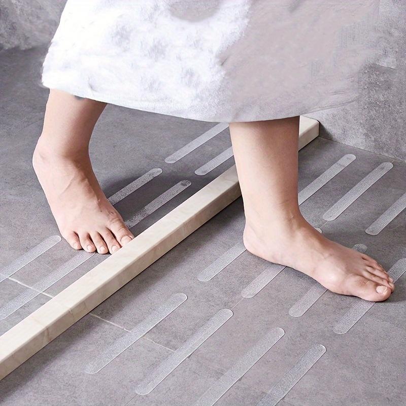 

1/3 Pack Stair Steps Anti-slip Rubber Bathroom Bathtub Transparent Non-slip Stickers with Bathroom Shower Anti-slip Strip 5Pcs