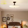 Vintage Walnut Shell Acrylic Iron Art Decorative Ceiling Lights LED Warm Romantic Round Ceiling Lamp Bedroom Bedroom Study Cafe
