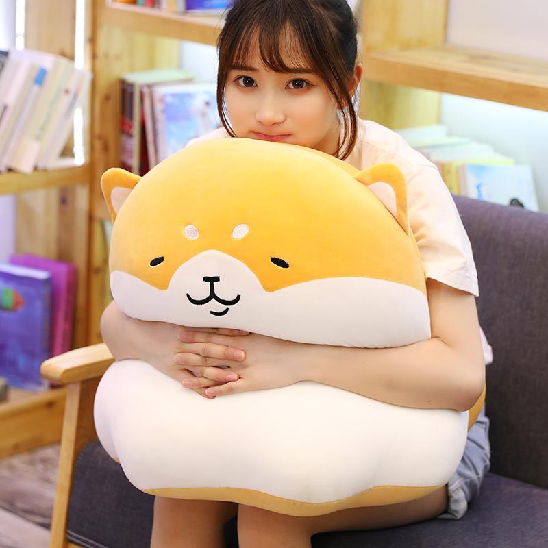 30-50cm Fat Round Cute Shiba Inu Dog Plush Doll Stuffed Animal Puppy Dog Plush Toys Soft Pillow Sofa Cushion Birthday Gift