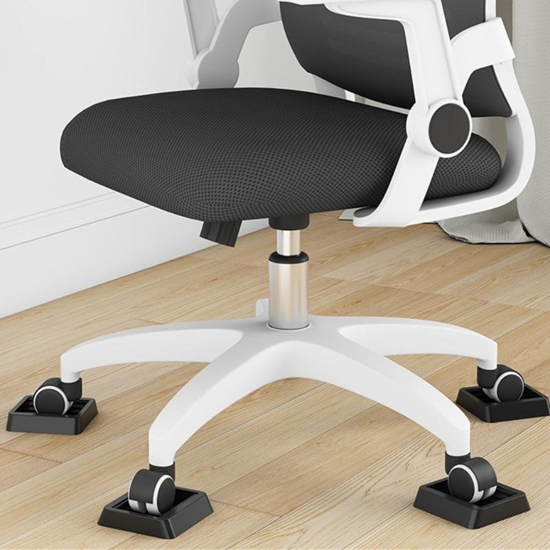 Not Slip Rubber Pad Set Furniture Wheel Not Slip Fixing Pad Wheel Stoppers Set Prevent Movement & Protect Floors
