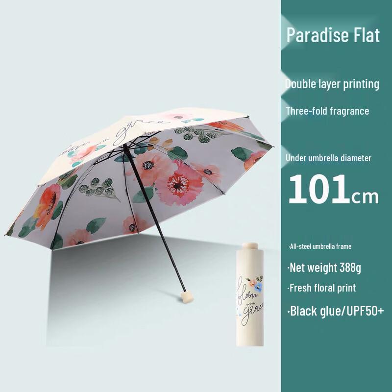Tiantang 30998 Fresh Style UV Protection Folding Umbrella (Set of 2)