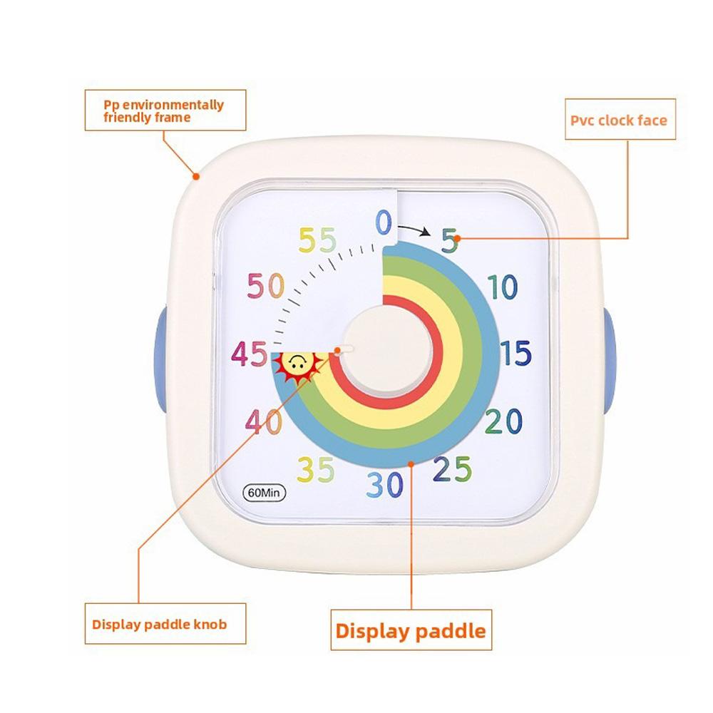 60-Minute Countdown Timer for Kids and Adults, Silent Timer for Home, Kitchen, Or School study Reminder Time Management Tool