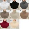 New Soft Cotton Modal Faux Fake Collar Neck Muslim Hijab Scarf Women Solid Neck Cover Detachable Blouse Turtleneck Scarf Wraps