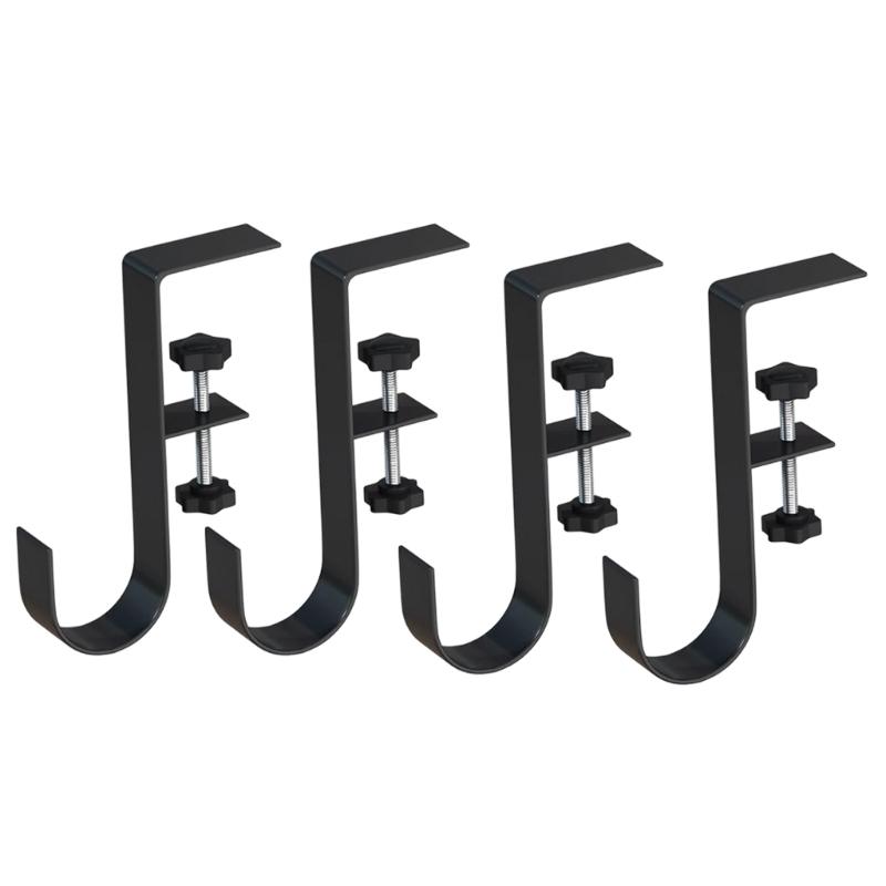 4PCS Heavy Duty Metal Hooks Festival Ornament Hangers For Hanging Christmas Lights Wreaths And Ornament Secure Holders